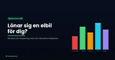 Interaktiv kalkylator som jämför driftskostnad mellan fossilbil och elbil
